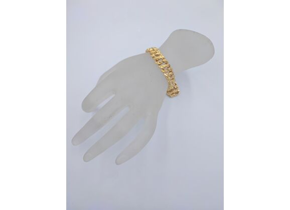 Image Bracelet Or jaune Maille américaine